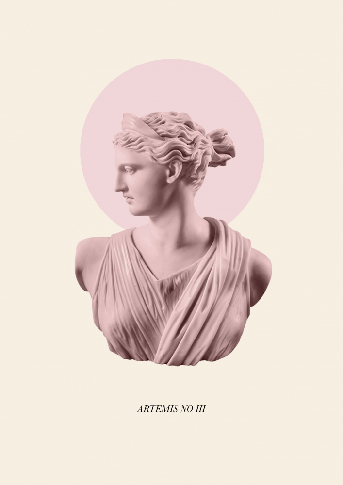 Pink Artemis with Halo od Grace Digital Art Co