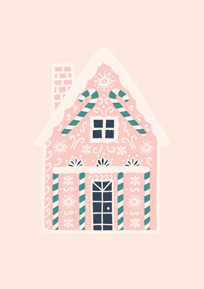 Christmas Gingerbread House od Grace Digital Art Co