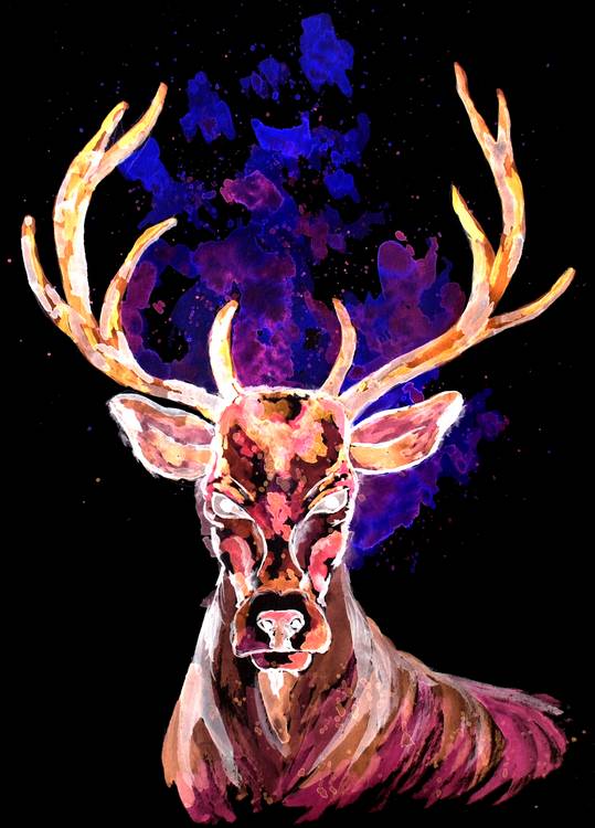 Evil Ghost Deer od Sebastian  Grafmann