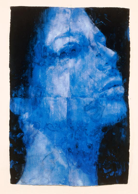 Blue Head, 1998 (w/c on handmade indian paper)  od Graham  Dean