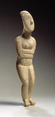 Cycladic figure, Early Spedos, c.2700 BC (marble) (see also 257632) od Grececke Umeni