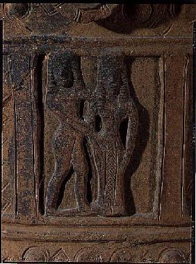 Relief depicting a man and woman