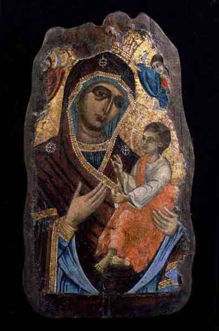 The Mother of God Hodegetria, fragment od Greek School