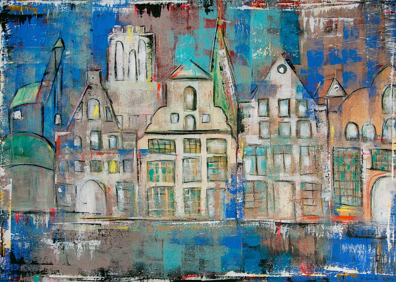 Salzstadt blau od Karin Greife