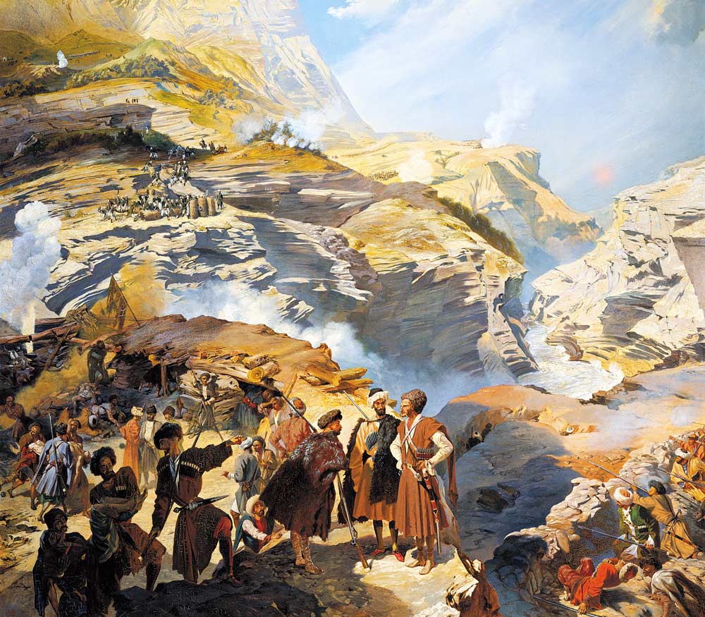 The Russo-Circassian Battle of Akhatla on May 8, 1841 od Grigori Grigorevich Gagarin