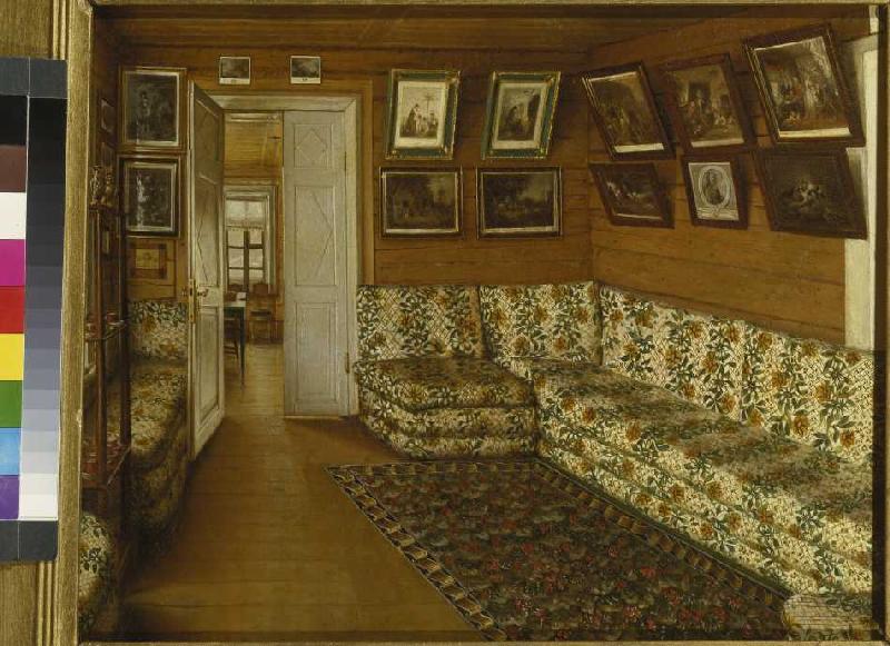 Divan room in a Russian country cottage. od Grigorij Wassiljewitsch Soroka