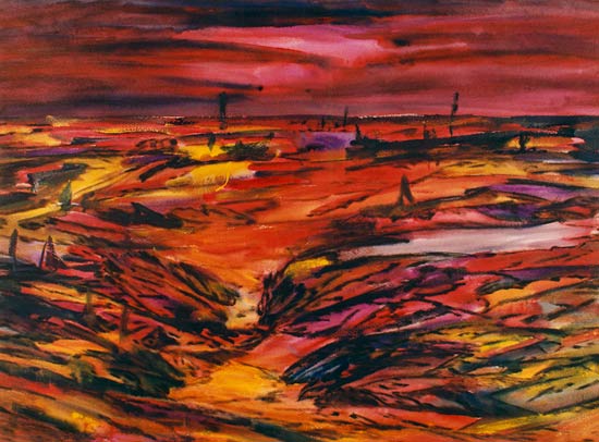Landscape in red od Günter H. Behrens