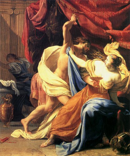 Lucretia and Tarquin od Guercino (eigentl. Giovanni Francesco Barbieri)