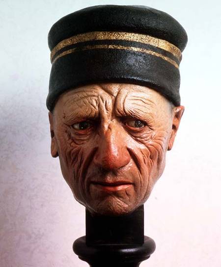 Head of a Man in a Hat (Joseph of Arimathaea or Nicodemus) od Guido  Mazzoni