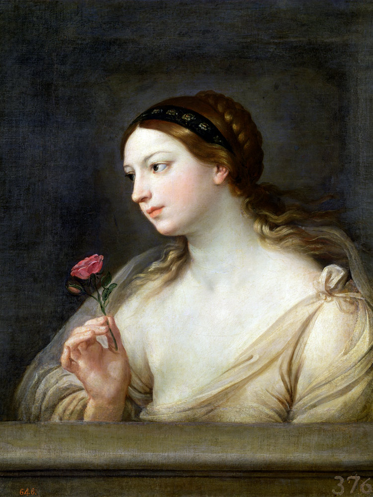 Girl with a Rose od Guido Reni