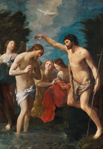 The baptism Christi od Guido Reni