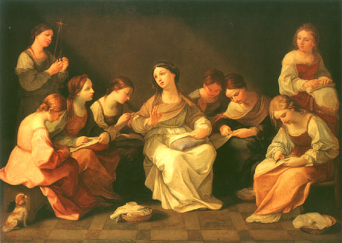 The youth of the virgin Maria od Guido Reni