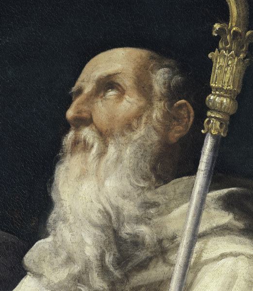 Reni / Head of St.Romuald / c.1595 od Guido Reni