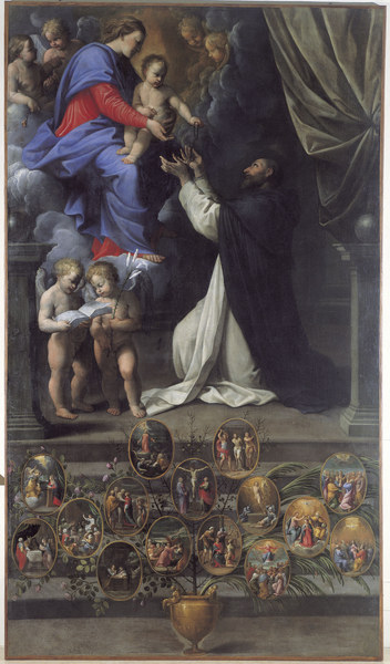 Reni / Madonna of the Rosary / c.1596 od Guido Reni
