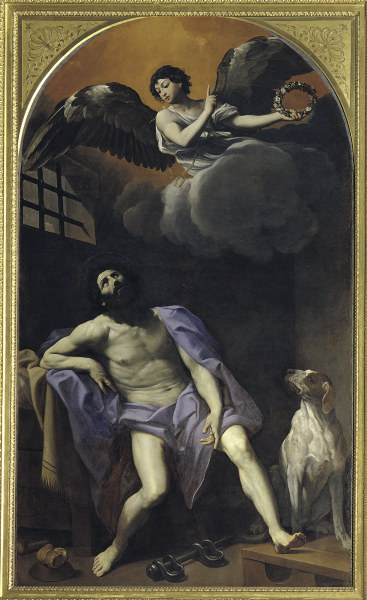 Reni / St.Roche in the Dungeon / c.1617 od Guido Reni