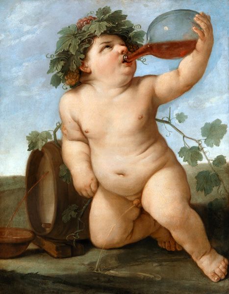 Drinking Bacchusknabe od Guido Reni