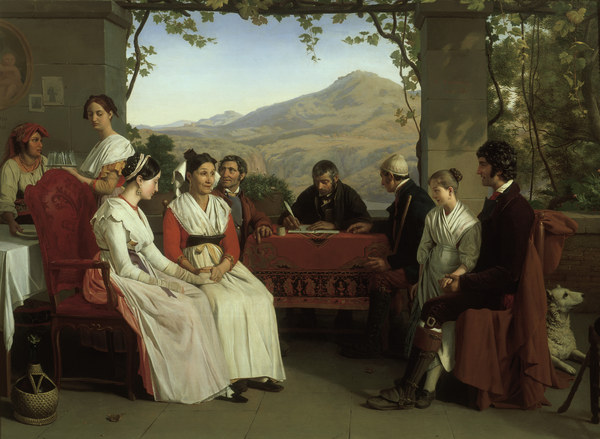 G.Bodinier, Ehevertrag in Neapel, 1831 od Guillaume Bodinier