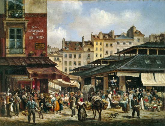 View of the Market at Les Halles od Guiseppe Canella