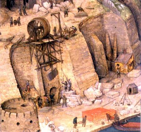 The Tower of Babel, detail of the construction works od Giuseppe Pellizza da Volpedo