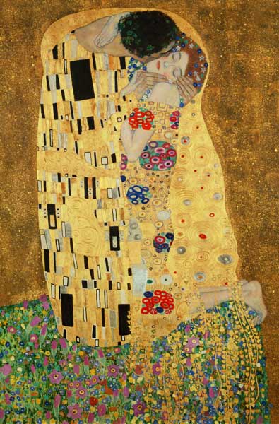 Polibek - detail od Gustav Klimt