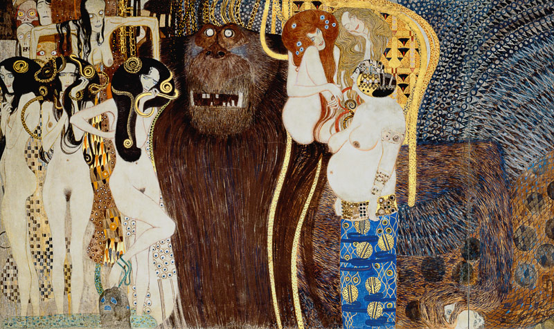 Beethovenfries, "Die feindlichen Gewalten" od Gustav Klimt
