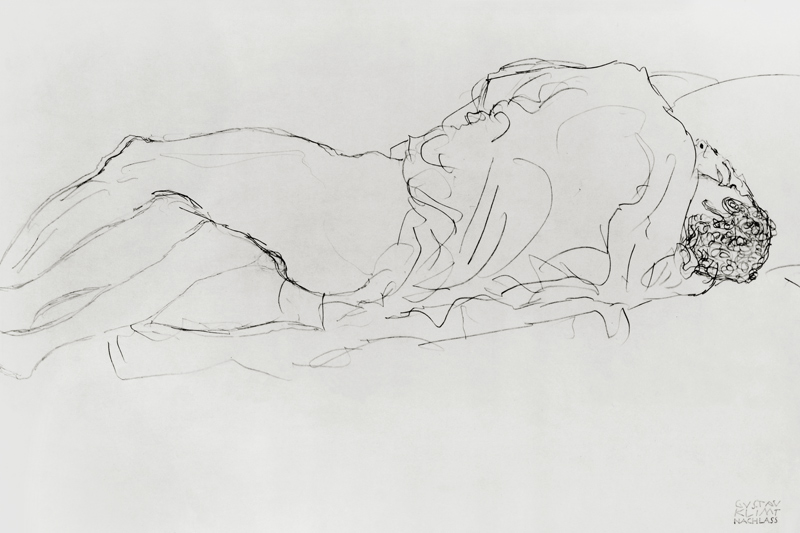 Couple in Bed od Gustav Klimt