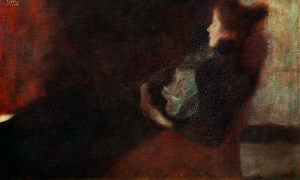 Lady at the Fireplace od Gustav Klimt