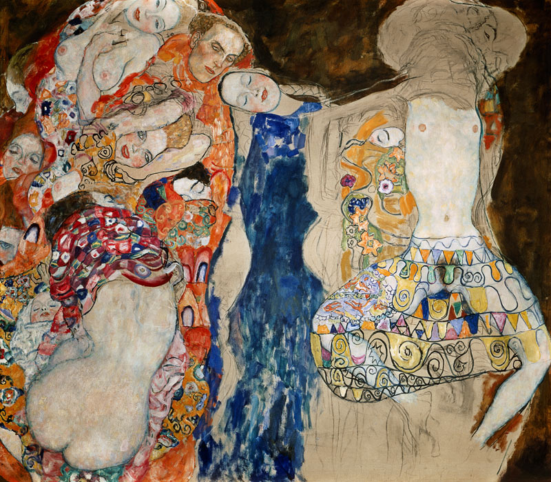 The bride (form) unfinishedly od Gustav Klimt