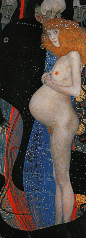 Die Hoffnung I od Gustav Klimt