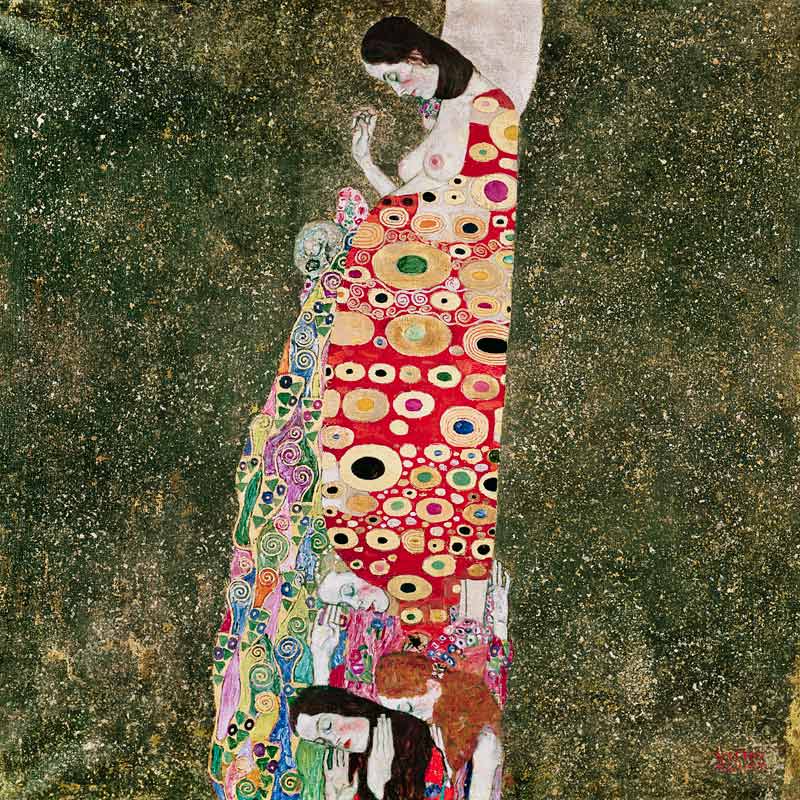 Naděje 1907-08  od Gustav Klimt
