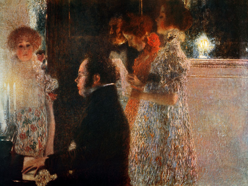 Schubert at the Piano od Gustav Klimt