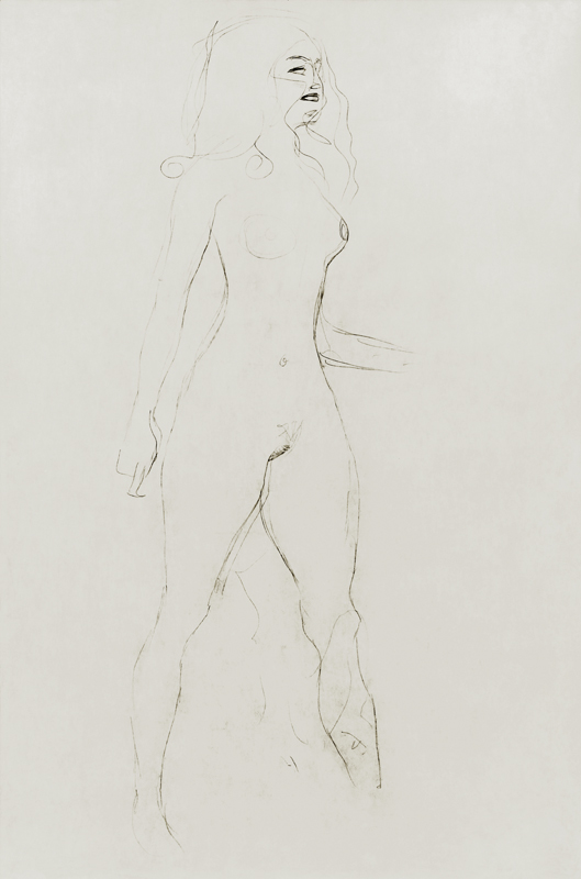 Standing Nude (verso), cil on od Gustav Klimt