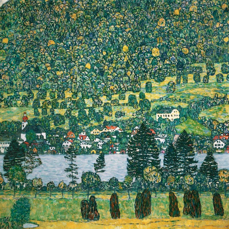 Waldabhang in Unterach am Attersee od Gustav Klimt