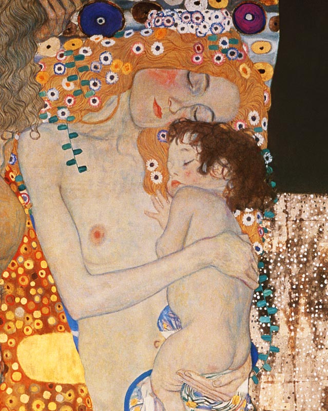 The three ages detail od Gustav Klimt