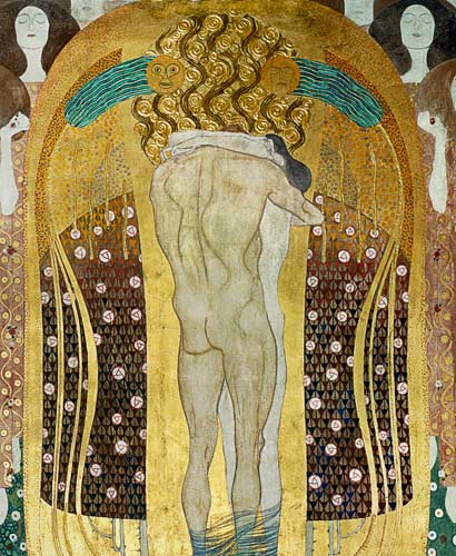 This kiss of the whole world (part) od Gustav Klimt