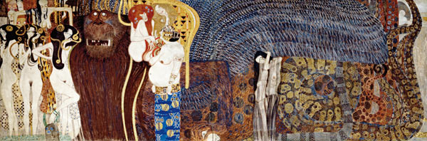 Die feindlichen Gewalten und nagender Kummer od Gustav Klimt