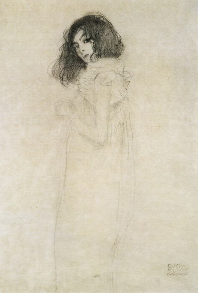 Portrait of a young woman od Gustav Klimt