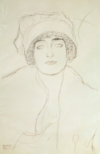 Portrait of a Young Woman od Gustav Klimt