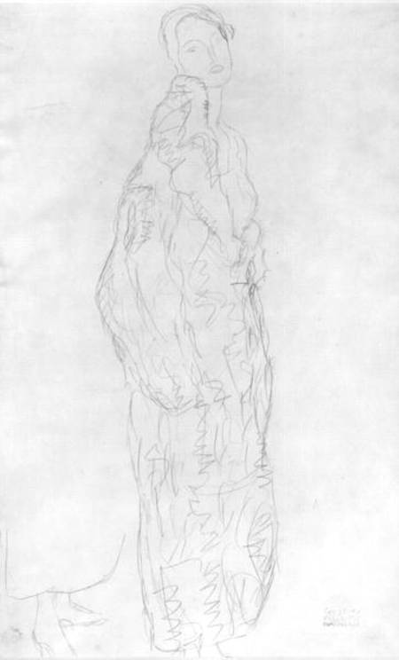 Robed Standing Lady od Gustav Klimt