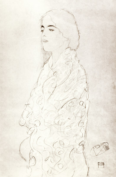 Standing Robed Lady od Gustav Klimt