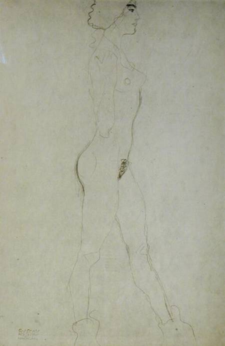 Standing Nude, cil on od Gustav Klimt