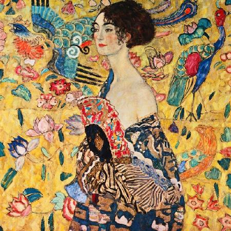 Dáma s vějířem  - Gustav Klimt