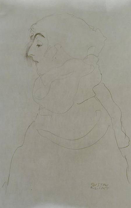 Woman in Profile od Gustav Klimt
