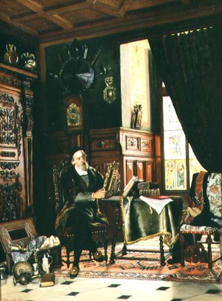 The Collector of Antiques od Gustav Koppel