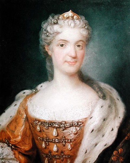 Portrait of Marie Leczinska (1703-68) Queen of France (see 173610 for pair) od Gustav Lundberg