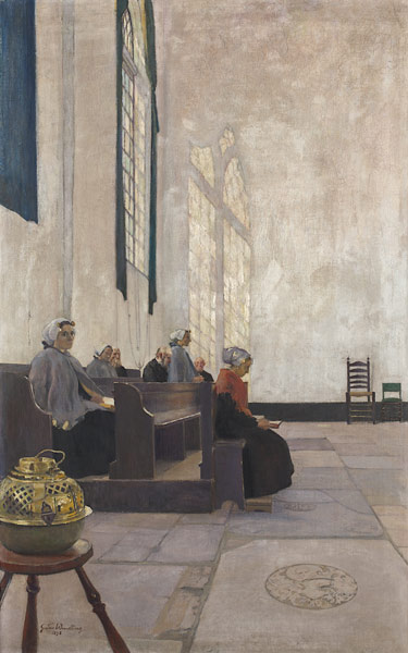 Kircheninneres (Kirche in Scheveningen) od Gustav Wendling