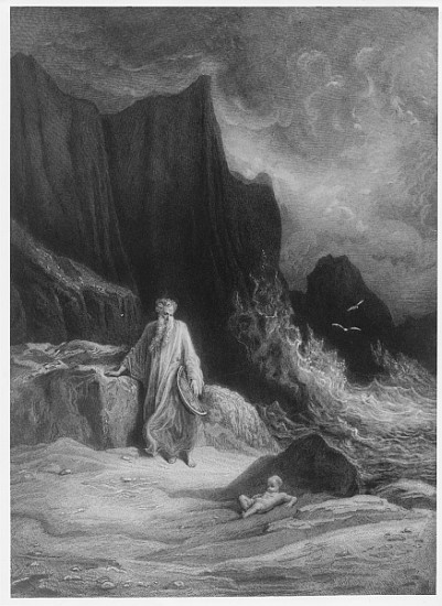 The Finding of King Arthur, illustration from ''Idylls of the King'' od Gustave Alfred TennysonDore