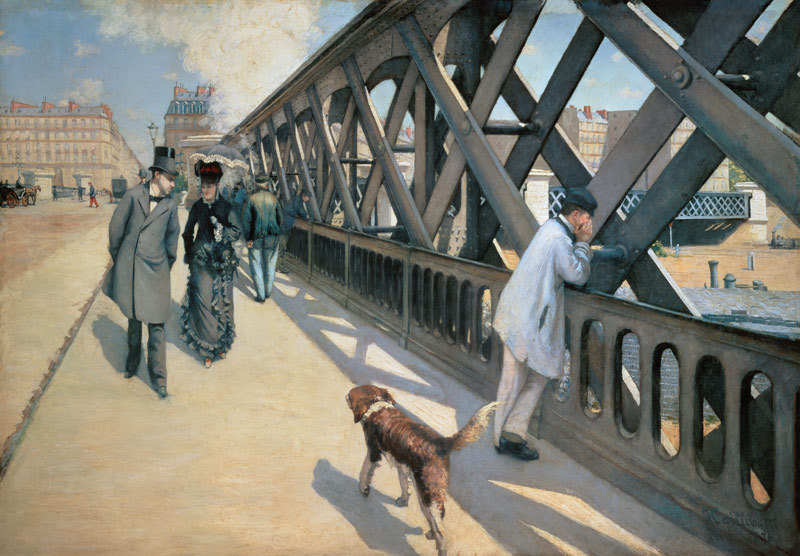 On the Europabrücke od Gustave Caillebotte