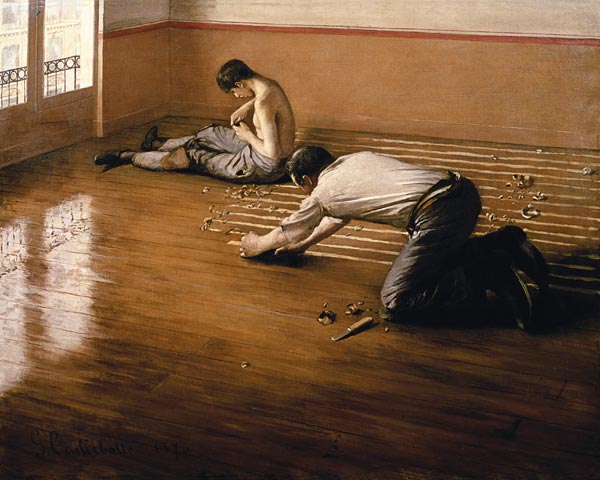 The Parquet Planers od Gustave Caillebotte