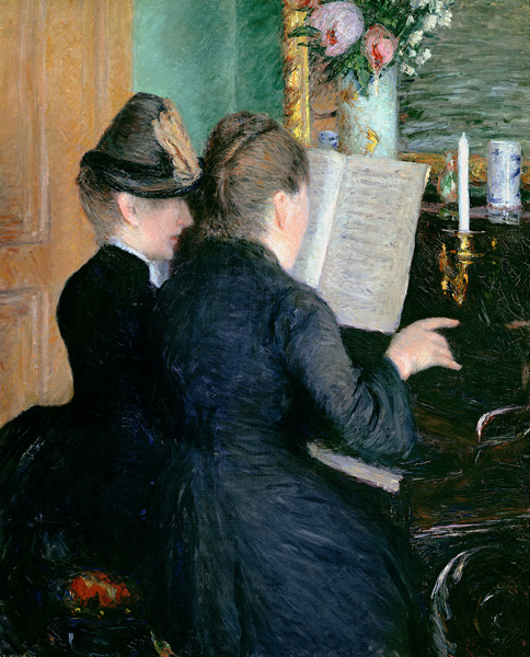 The piano lesson. od Gustave Caillebotte